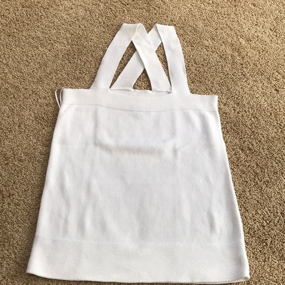 LOFT Size SP white knit Tank top - Picture 8 of 8